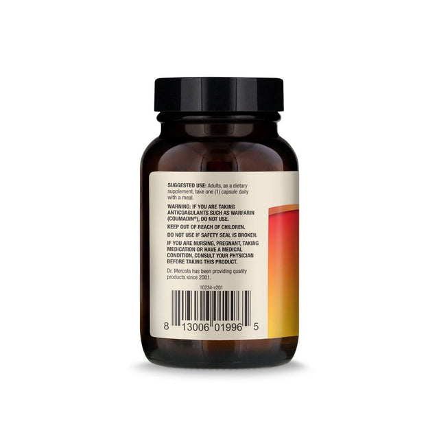 Dr. Mercola, Vitamins D3 and K2 Dietary Supplement , 90 Servings (90 Capsules)