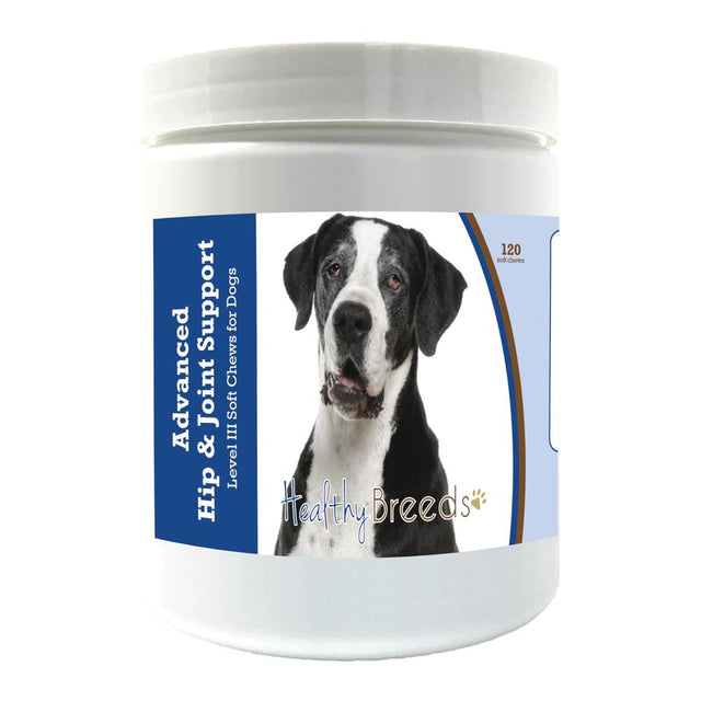 Healthy Breeds Great Dane Advanced Hip & Joint Support Level III Soft Chews for Dogs 120 Count