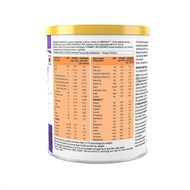 Abbott Prosure Nutritional Drink - 400 G (Orange) for Weight Gain Nutrition Cachexia Lean Mass Gain Anorexia