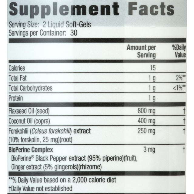 Irwin Naturals Forskolin Fat-Loss Diet 60 Liquid Soft Gels