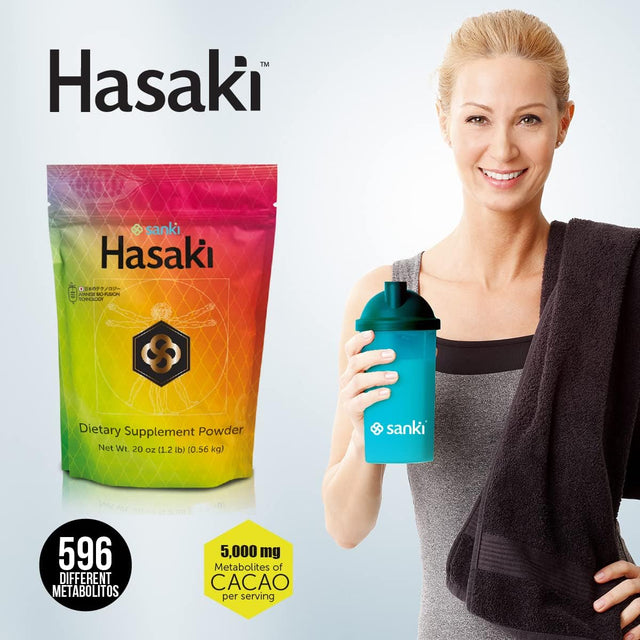 Global Chocolate Hasaki Dietary Supplements Powder Is a Japanese-Origin Product for Protecting Gut Health and Nutrition. Net Weight 20 Ounces (1.2 Pounds), 0.49 Ounces of Protein per Dose