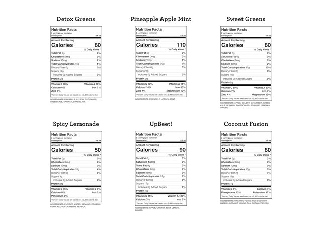 3-Day Juice Cleanse with Coconut Fusion by Juice from the RAW® - 100% Raw Cold-Pressed Juices (18 Total 12 Oz. Bottles)