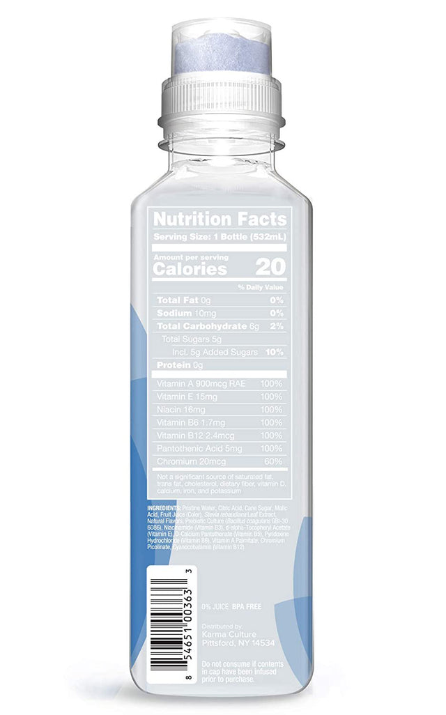 Karma Probiotic Water, Blueberry Lemonade, 18 Fl. Oz., 1 Count Bottle