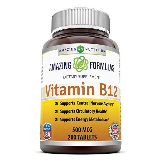 Amazing Formulas Vitamin B12 500 Mcg 200 Tablets