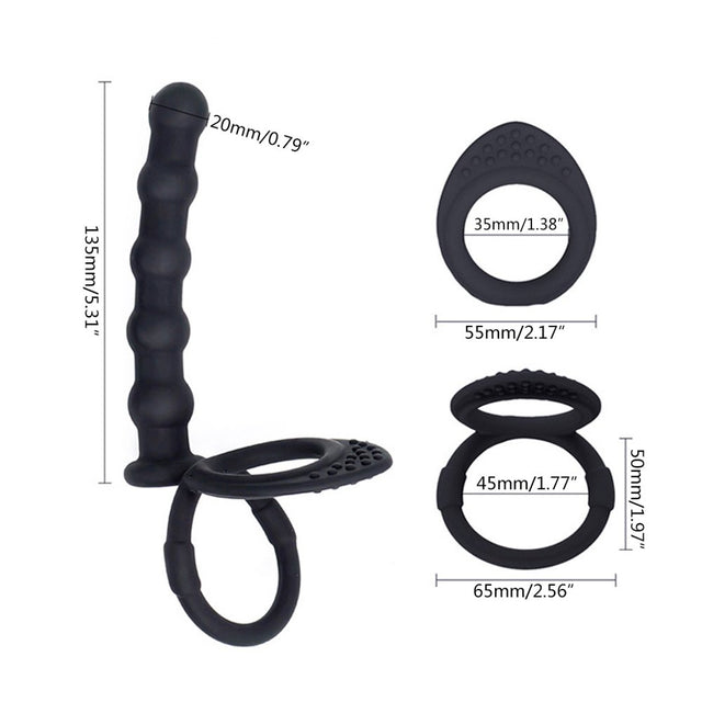 JNANEEI Adults Sex Toys Silicone Vibrator Kit Private Sex Toys Flirt Games Products Masturbator Rings for Women Men Couples