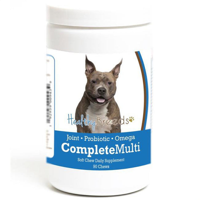 Healthy Breeds 192959009439 American Staffordshire Terrier All in One Multivitamin Soft Chew - 90 Count