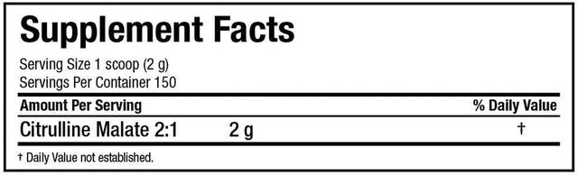 ALLMAX Essentials CITRULLINE MALATE 2:1 - 300 G Powder - Improves Endurance & Recovery - Vegan - 150 Servings