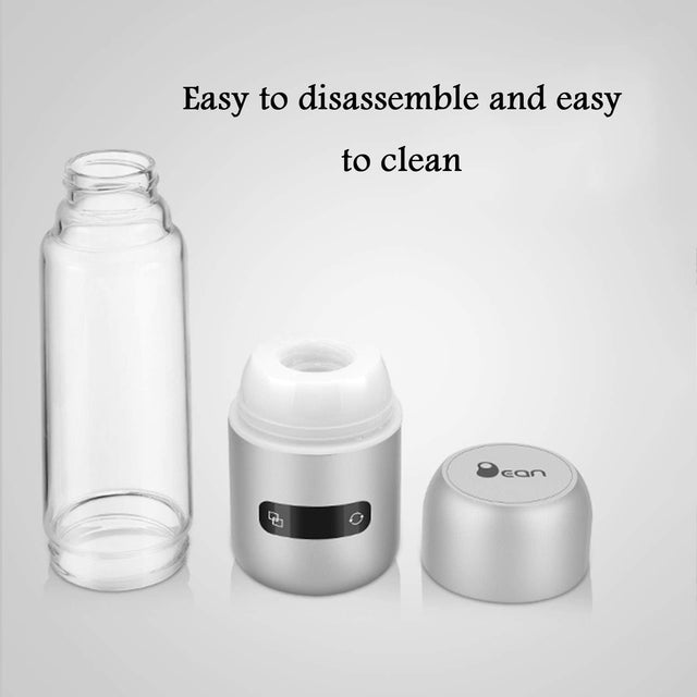 LOVEPET High Concentration Hydrogen-Rich Water Cup SPE Ion Membrane Alkaline Water Purifier Micro-Electrolysis Water Glass 500Ml