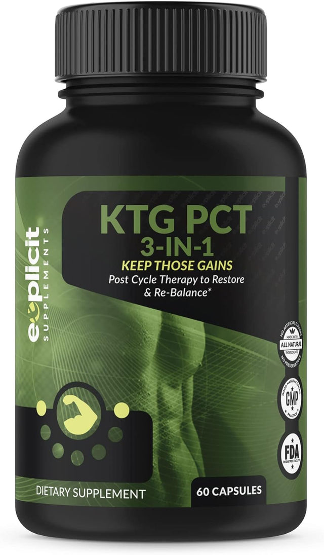 Keep Those Gains PCT 3-In-1 - Post Cycle Therapy - 60 Capsules