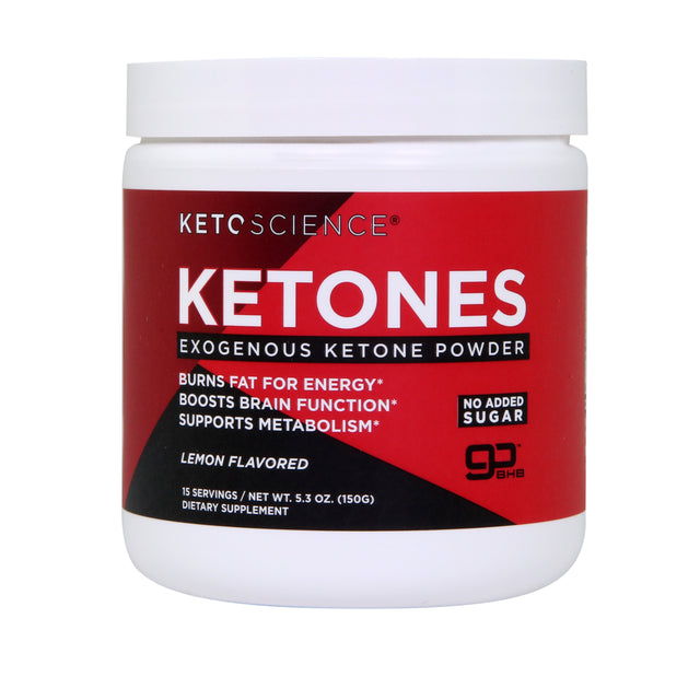 Keto Science Ketone Drink Mix Powder, Lemon, 5.3 Oz, 15 Servings