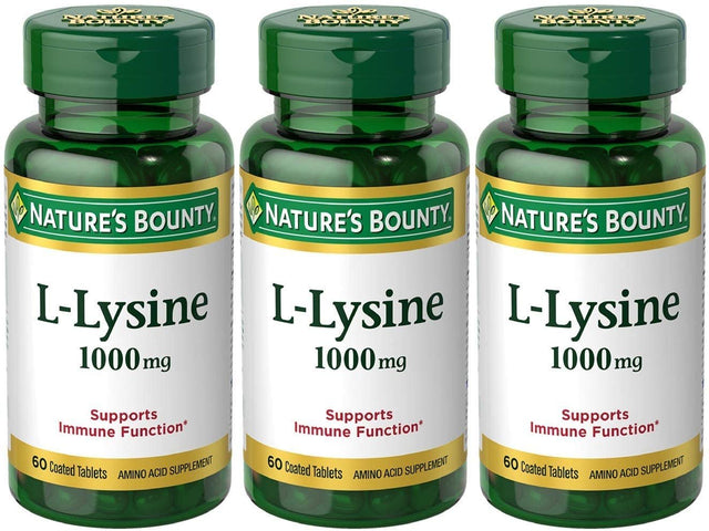 Nature'S Bounty L-Lysine 1000 Mg Tablets 60 Each - (Pack of 3)
