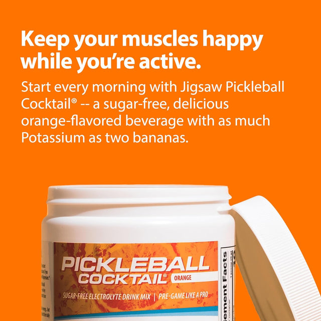Jigsaw Health Pickleball Cocktail (Orange, 60 Serving Jars)