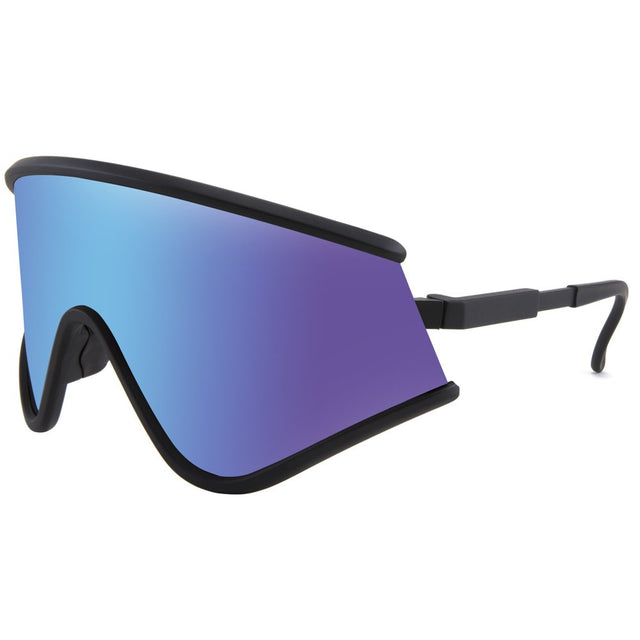 FEISEDY Shield Wraparound Sports Sunglasses for Men Women Outdoor Windproof One Piece Cycling B9023