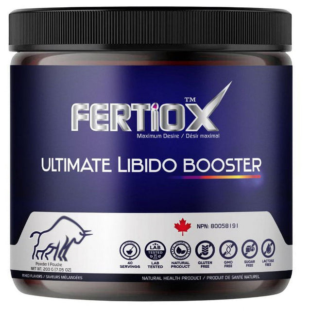 Fertiox Ultimate Libido Booster,Testosterone Booster,Immunity,Vitality Support for Men & Women, 4 in One ,Made in Canada