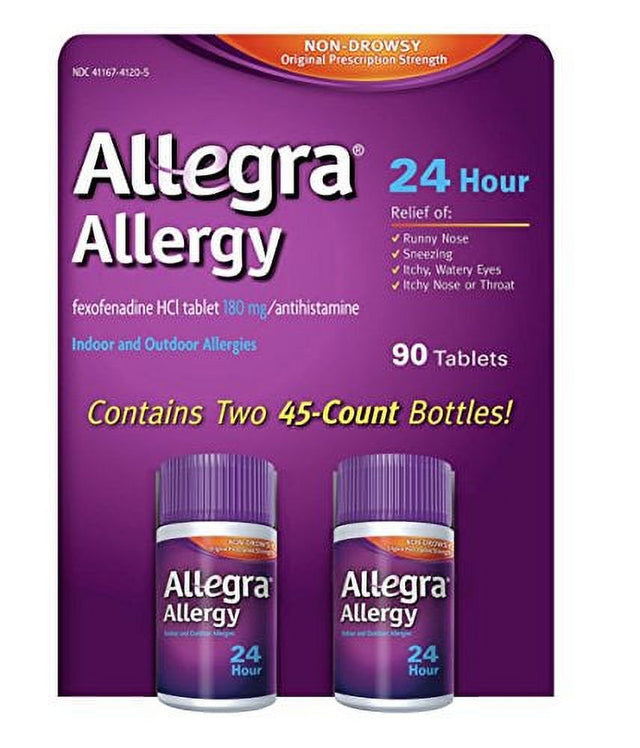 Allegra 24 Hour Allergy Relief 180 Mg - 90 Ct
