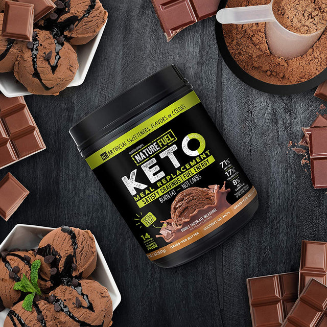 Healthy Delights Nature Fuel, Chocolate Milkshake, 14 Servings, (Pack of 1) 18.7 Ounce