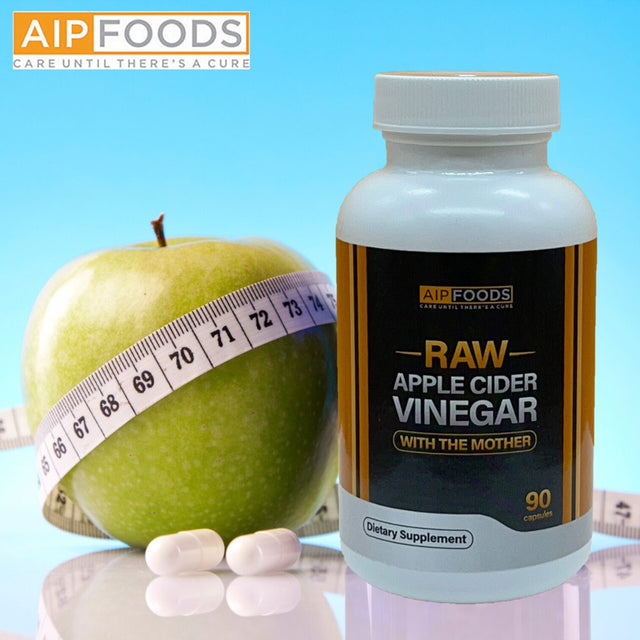 AIP Diet Supplement | Raw Apple Cider Vinegar 1500Mg Supplement with Mother | Gluten Free | AIP Foods
