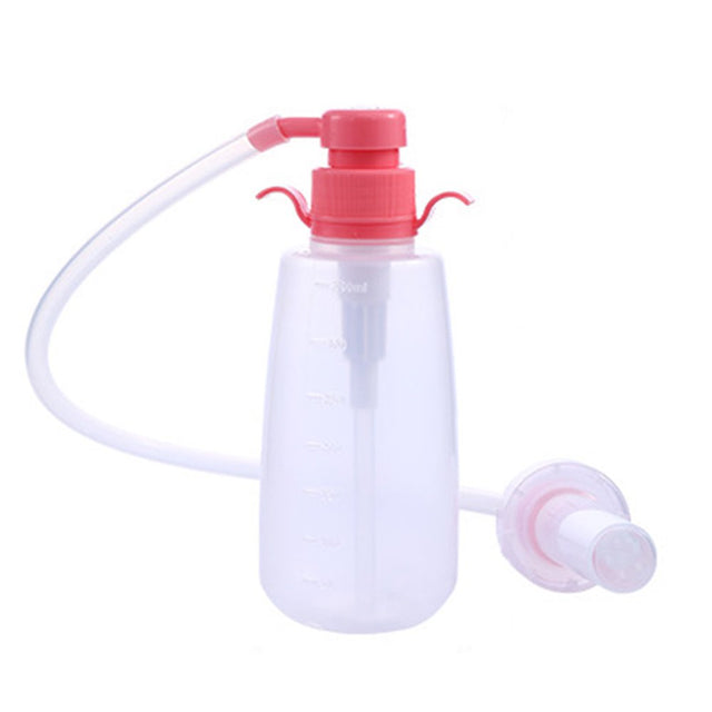 HES 350Ml/500Ml Vaginal Clearner Graduated Pump Head Soft Nozzle Healthy Butt Vagina Cleaning Products Spray for Female