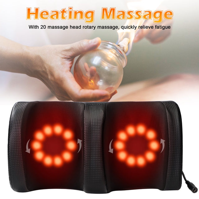 KEKOY Shiatsu Foot Massager with Heat, Chronic Nerve Pain Therapy Spa Gift Kneading & Rolling Massage for Leg Calf Ankle, Hand Remote Control Massager Machine for Circulation and Pain Relief
