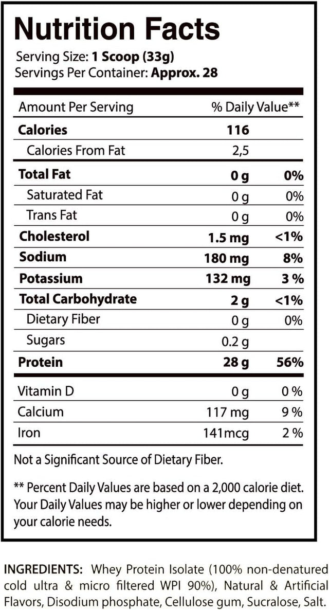 Iso Fuzion 100% Whey Isolate by Scilabs Nutrition | 28G Non Denatured Protein Powder, Salted Caramel Flavor, 2Lb