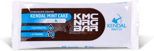 KMC NRG BAR: Kendal Mint Cake Recharged for Sports, Run, Hike, Cycle (Chocolate Coated, 6 X 50G)