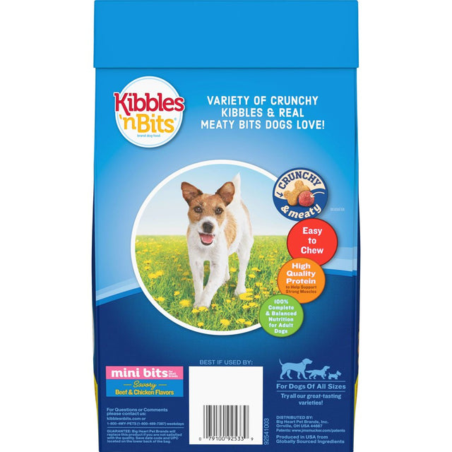 Kibbles 'N Bits Small Breed Mini Bits Savory Beef & Chicken Flavor Dog Food, 4.2-Pound Bag
