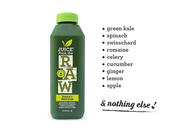 3-Day Juice Cleanse with Coconut Fusion by Juice from the RAW® - 100% Raw Cold-Pressed Juices (18 Total 12 Oz. Bottles)