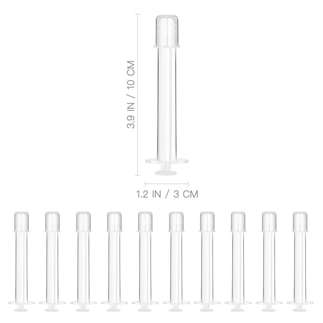 NUOLUX Healifty 10Pcs Disposable Vaginal Applicators Personal Lubricants Injector Health Care Sex Aid Tools
