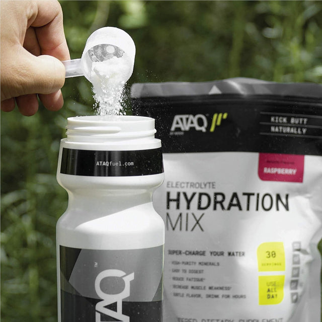 All-Natural Electrolyte Hydration Mix, Raspberry, Hydra 4G Mineral Blend, Betaine to Aid Metabolism, No Artificial Sweeteners, Gluten-Free, 450G Pouch, 30 Servings