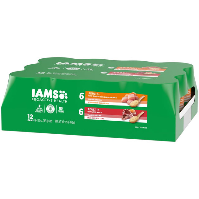 IAMS Proactive Health Wet Dog Food Variety Pack, 13 Oz Cans (12 Pack)