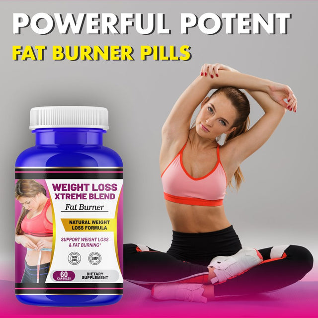 Fat Burner Weight Loss Support Pills for Women & Men, Metabolism Booster Energy Pills-60Ct by America'S Best Deals