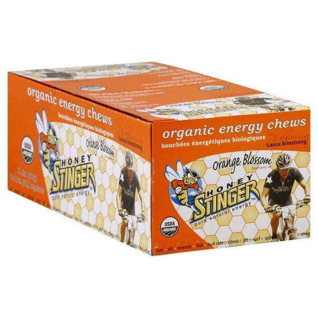 Honey Stinger Organic Energy Chews, Orange, 12 Ct