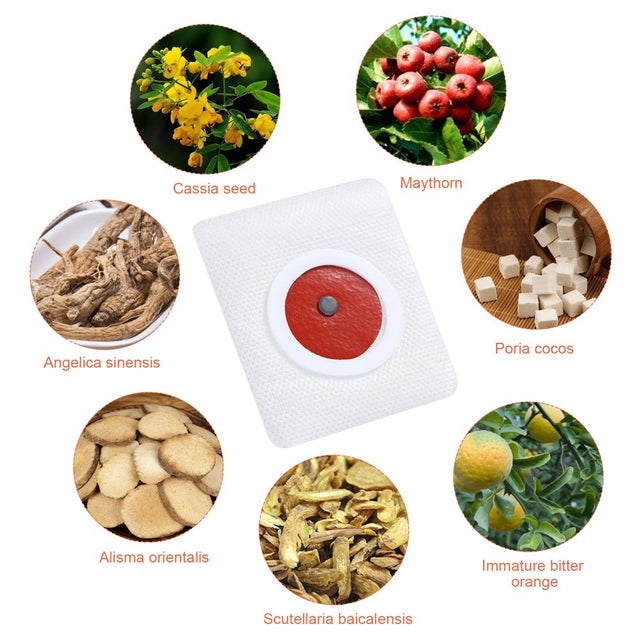 Gecheer 30Pcs Slim Patch Navel Sticker -Obesity Fat Burning for Losing Weight Abdomen Slimming Patch Paste Belly Waist