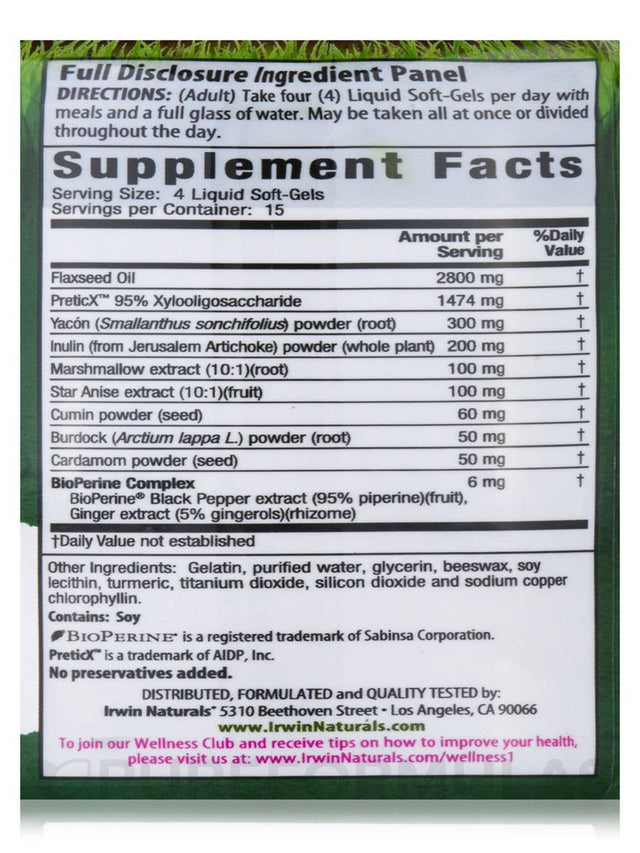 Irwin Naturals Healthy Tract Prebiotic, 60 Ct