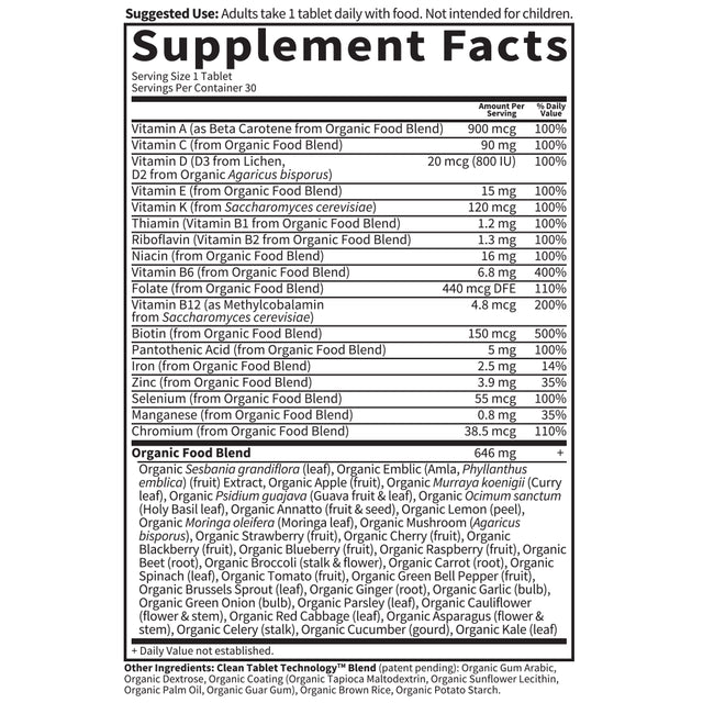 Garden of Life Mykind Organics Women Once Daily Multivitamin , 30 Vegan Tablets *EN