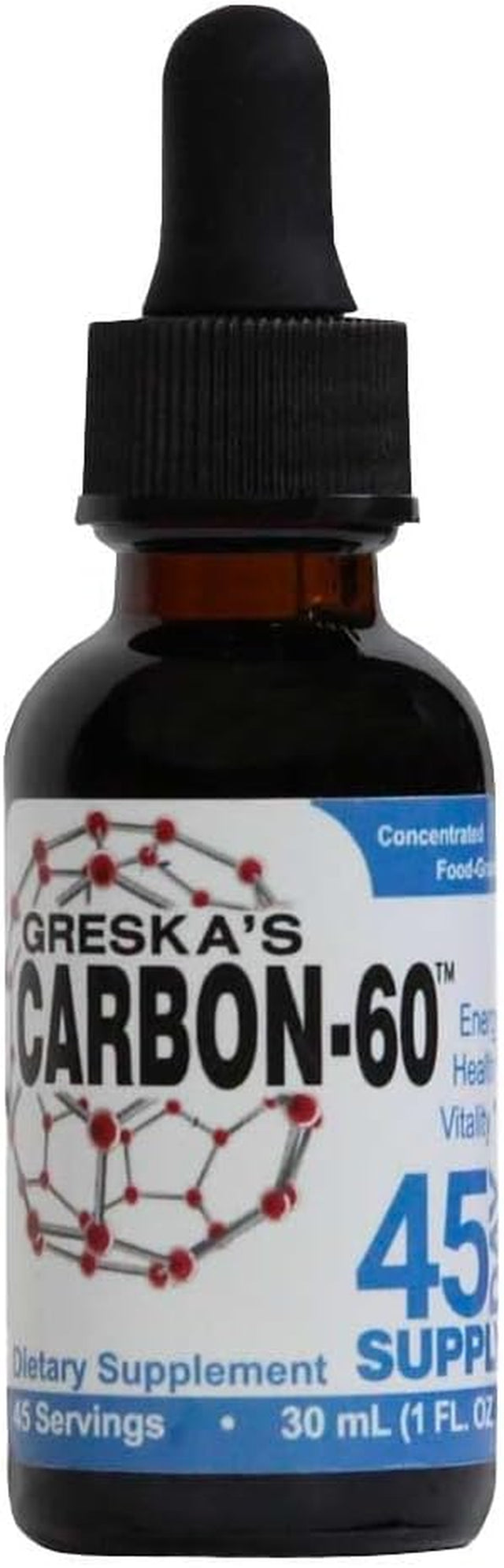 Greska'S Carbon-60™ 45-Day Supply, Food-Grade, All-Natural, Organic Ingredients