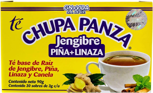 2 Pack Detox Ginger Tea 60 Day Supply Te Chupa Pansa De Jenjibre.