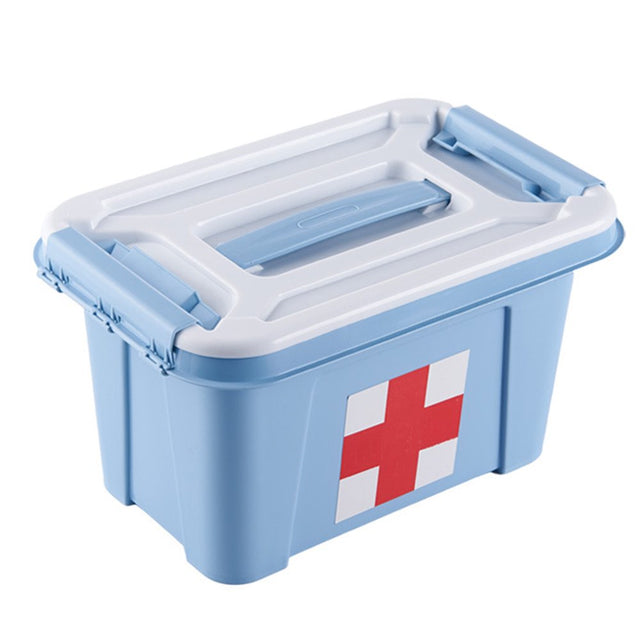 Leaveforme Portable Plastic Home Medicine Case Health Care Pills First Aid Kit Storage Box