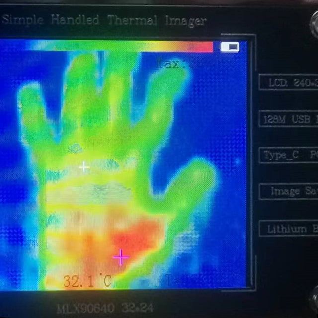 Simple Handheld Thermal Imaging Camera 320 X 240 IR Resolution 2.8 in TFT Screen