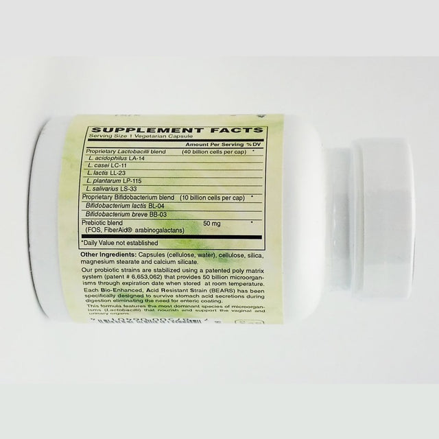 Holly Hill Health Foods, Women'S 50 Billion Probiotic, 30 Vegetarian Capsules