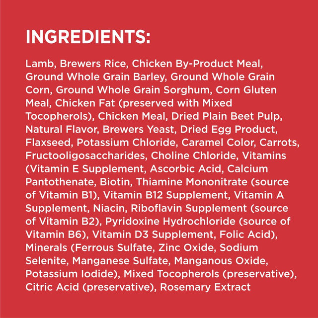 IAMS Proactive Health Minichunks Lamb and Rice Recipe Dry Dog Food, 15 Lb Bag