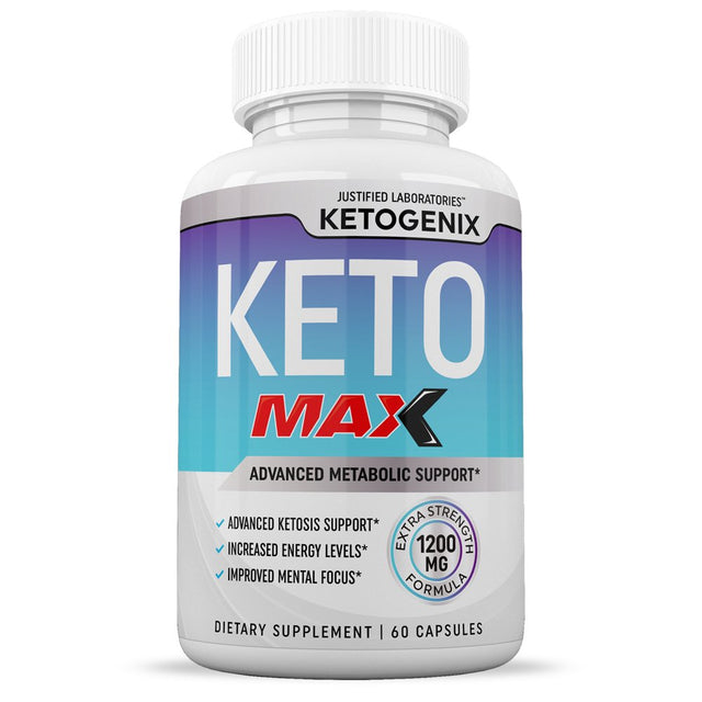 Ketogenix Max 1200Mg Keto Pills Ketogenics Supplement Includes Gobhb Exogenous Ketones Apple Cider Vinegar Macadamia Nut Oil and Green Tea Advanced Ketosis Support for Men Women 120 Capsules 2 Bottle