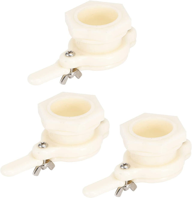 Honey Gate Valve, Safe 3Set Healthy Honey Valve, Durable Food-Grade Plastic Beekeeping Equipment Extract Honey for Extractor Beekeepers