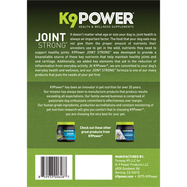 K9 Power Joint Strong, Nutritional Supplement for Dogs, 2Lbs