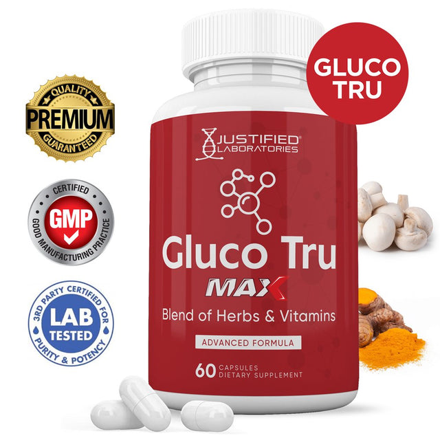 Gluco Tru Max Advanced Formula 1295MG 60 Capsules