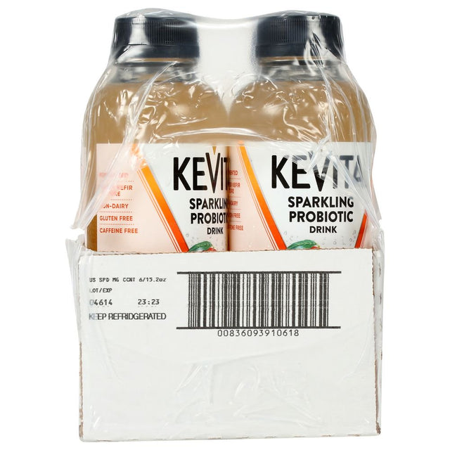 Kevita Organic Mango Coconut Sparkling Probiotic Drink, 15.2 Fluid Ounce -- 6 per Case.