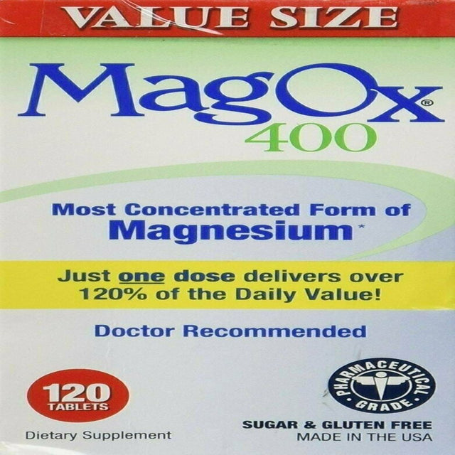 Mag-Ox 400 Magnesium Supplement - 120 Tablets, Pack of 5