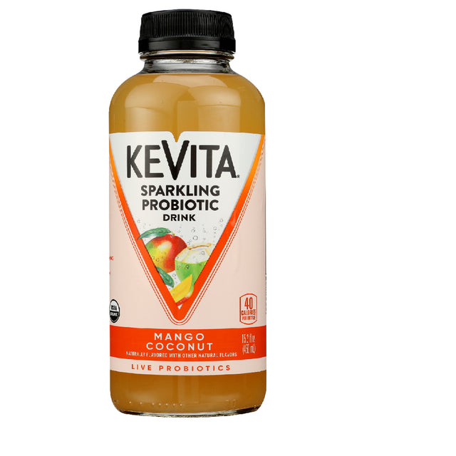 KEVITA Mango Coconut Cleansing Probiotic, 15.2 Ounce (Pack of 6)