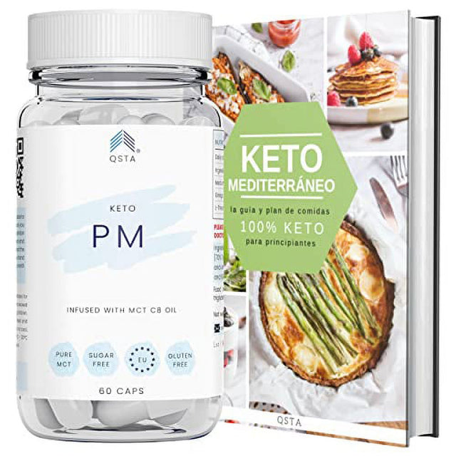 Keto Advanced Diet Pills PM (1 Month) - Powerful and Fast Keto Advanced Night Quick Shred Pills for Men & Women, No Exercise, No Additives, 100% Natural + Ebook Recipes + Personalisation Service