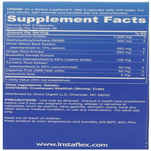 Instaflex Joint Support, 180 Count Value Pkg